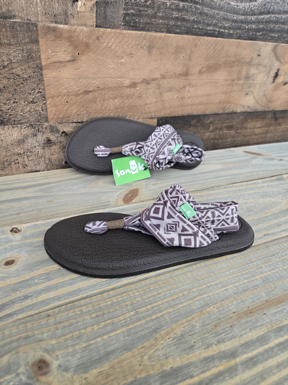 Sanuk YOGA SLING 2 PRINTS Women's Sandals Flip Flop 1100698 SKYLAND  Size 7 NEW